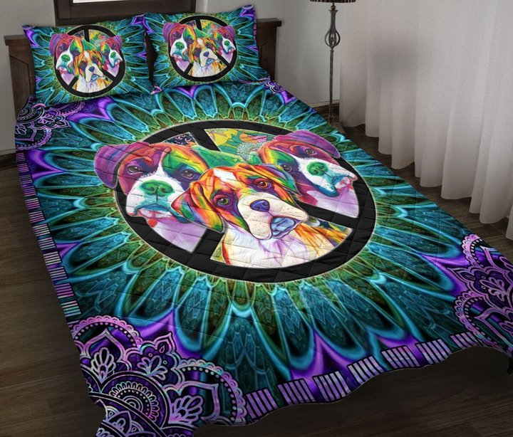 CHEH1001 Hippie Boxer Quilt Bed Set