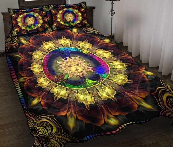 CHEH1010 Hippie Sun Quilt Bed Set