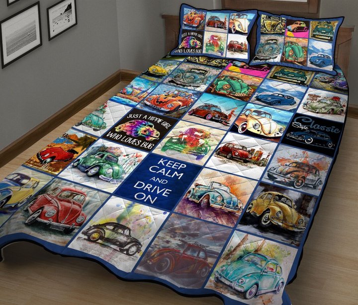 DIEXM2010-VolkswagenBUGHIPPIE Quilt Bed Set
