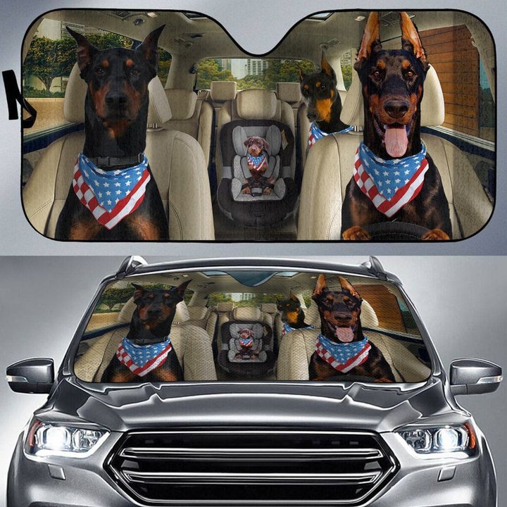 CHC2008 Doberman Car Sun shade