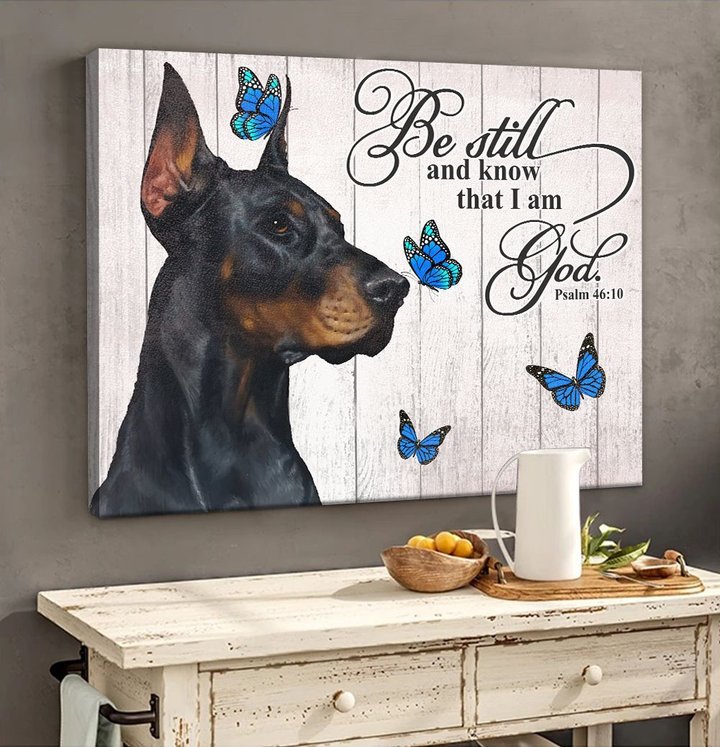 THD0113 Doberman Matte Canvas