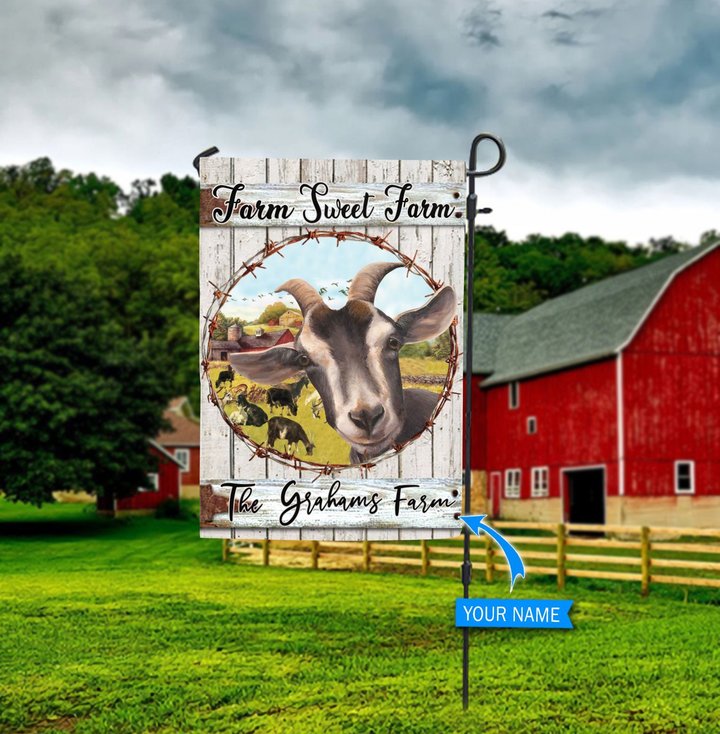 HUF2002 Goat Farm Sweet Farm Personalized Flag