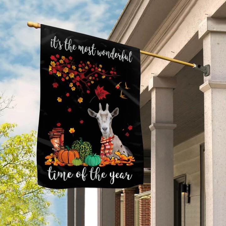 BIF20072907 Goat It Is The Most Time Of The Year Flag
