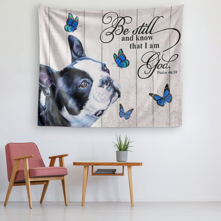 THA0236 Boston Terrier Tapestry
