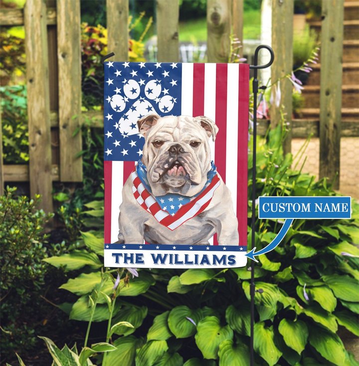 CHFD0434 Bulldogs Personalized Garden Flag
