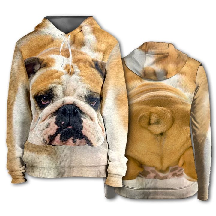CHTL0114 Bulldog 3D HOODIE