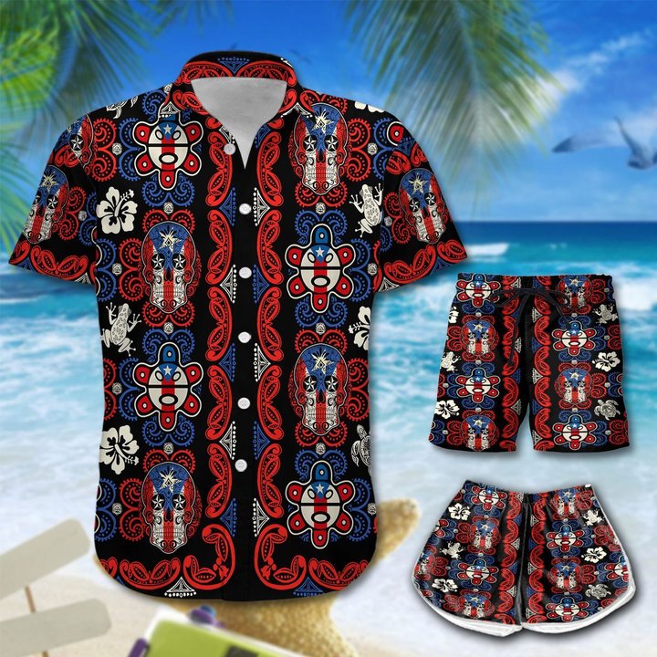 PUERTO RICO Men-Women Hawaii Set DIO21063006-DIT21063006