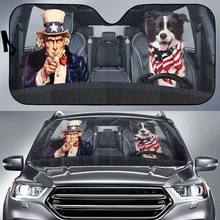 CHC1011 Border Collie Car Sun shade