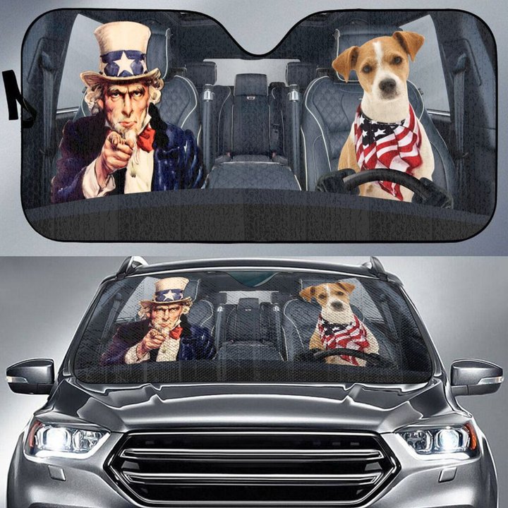 CHC1017 Jack Russell Terrier Car Sun shade