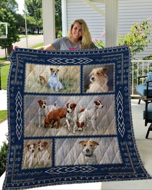 QUI21004 Jack Russell Terrier Quilt Blanket