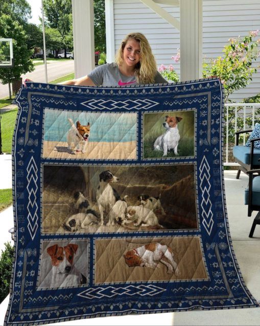 QUI21003 Jack Russell Terrier Quilt Blanket
