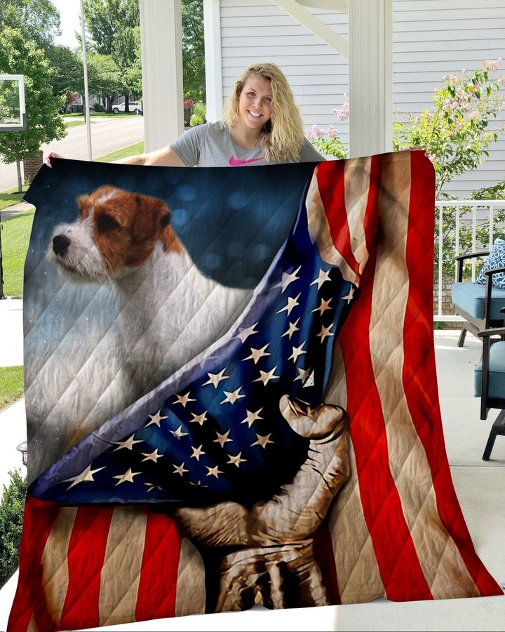 THQDOG54008 Jack Russell Terrier Quilt Blanket