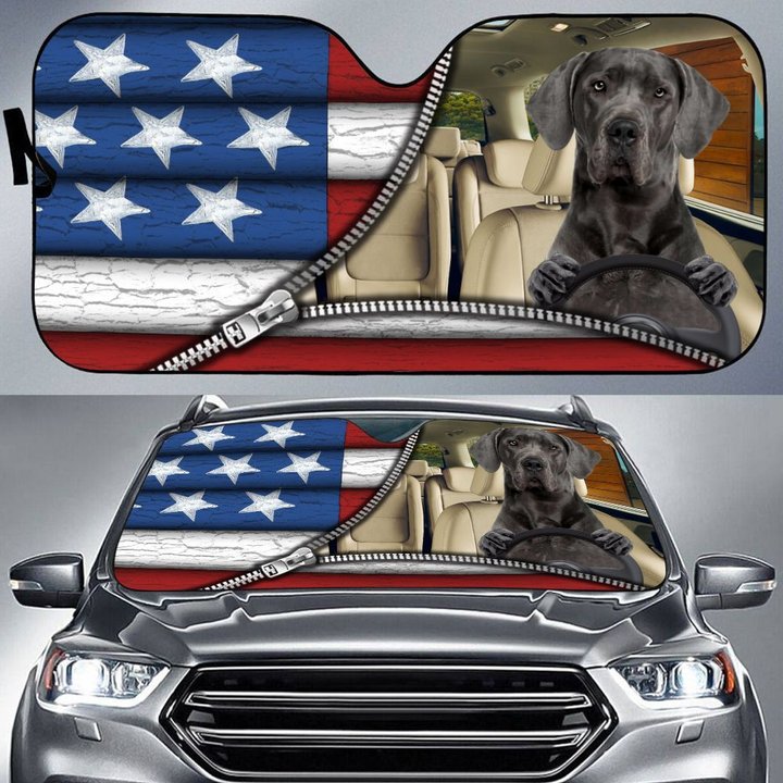 DIC4044-Great Dane Car Sun shade