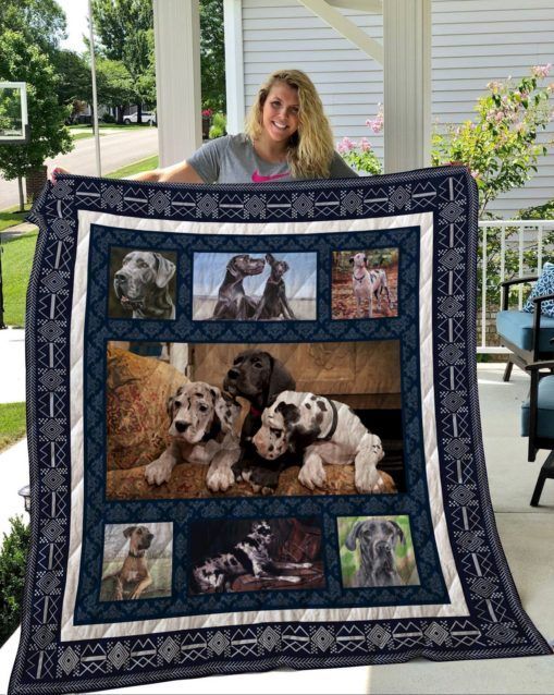 QUI31002 Great Dane Quilt Blanket