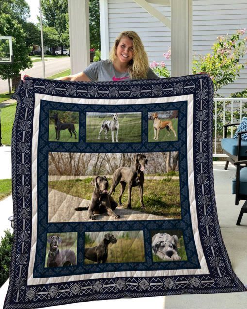 QUI31003 Great Dane Quilt Blanket