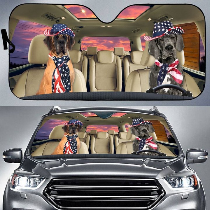 THC0121 Great Dane Car Sun Shade