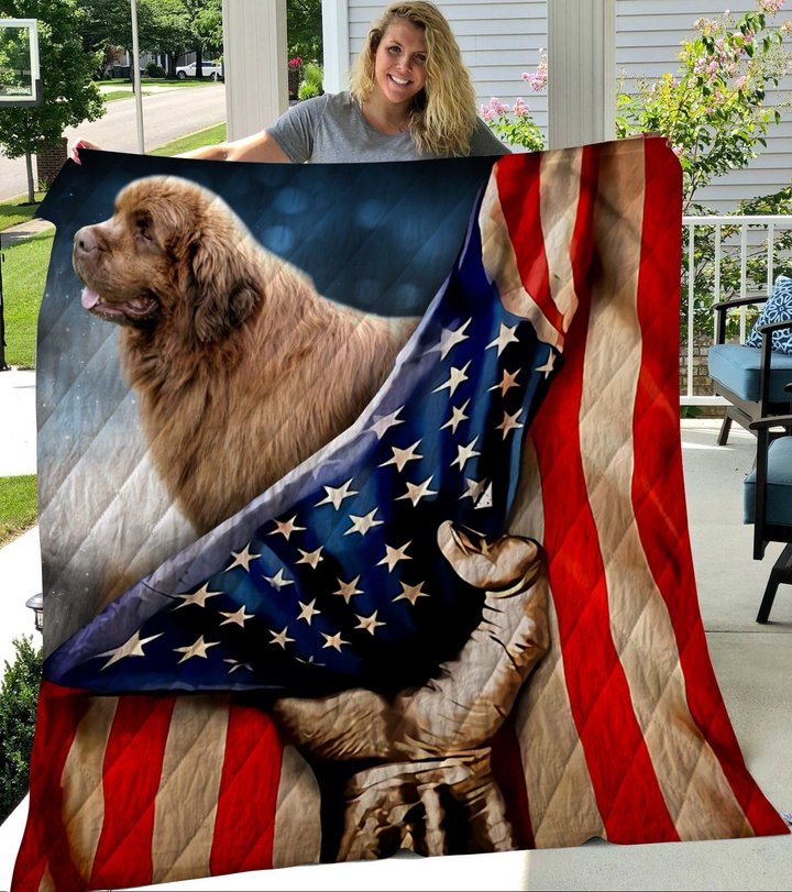 THQDOG54003 Newfoundland Quilt Blanket
