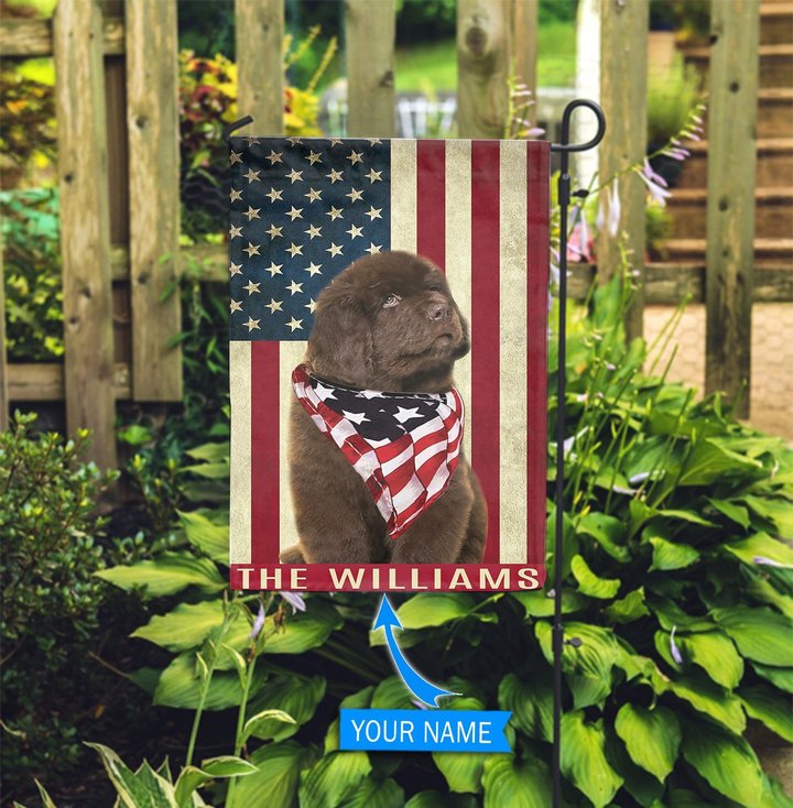BIF0314 Newfoundland Personalized Garden Flag