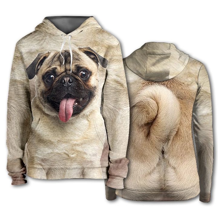CHTL0116 Pug 3D HOODIE