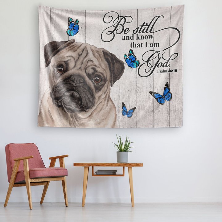 THA0257 Pug Tapestry