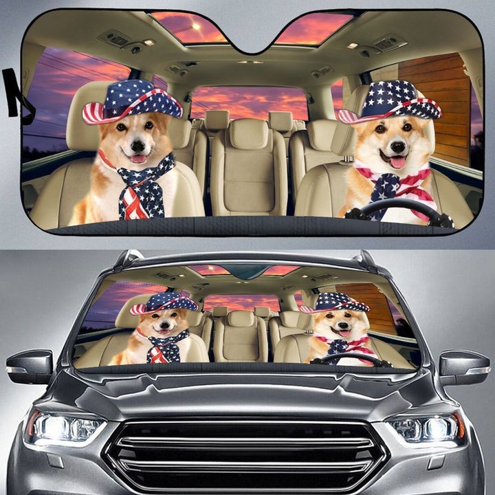 THC0119 Corgi Car Sun Shade