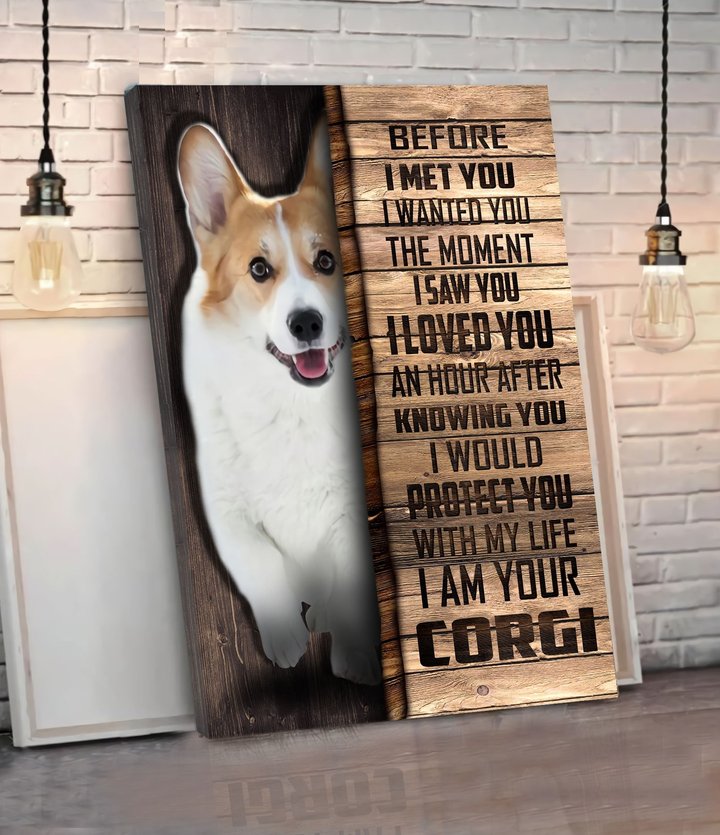 CHD0104 Corgi Matte Canvas