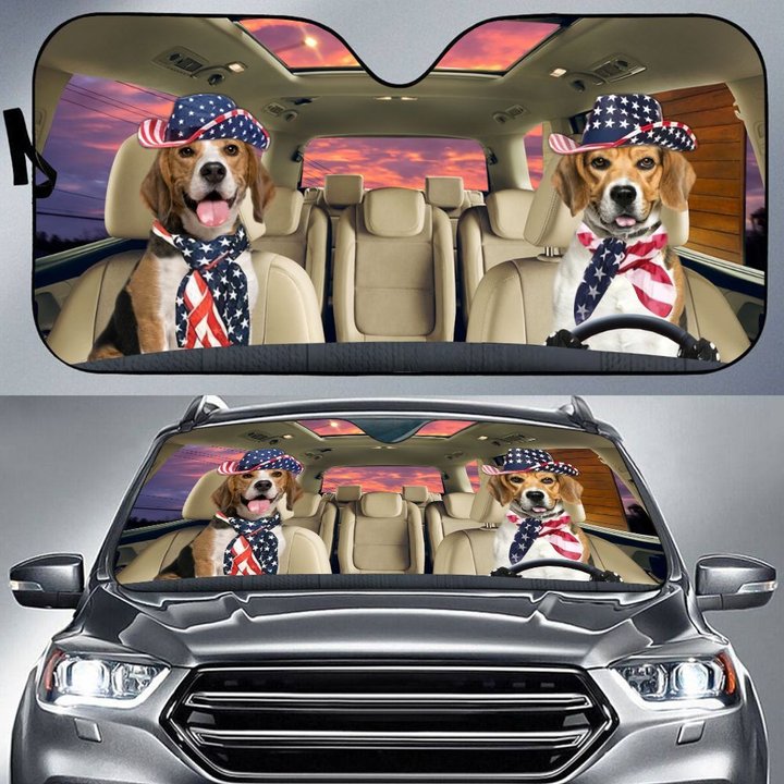 THC0113 Beagle Car Sun Shade