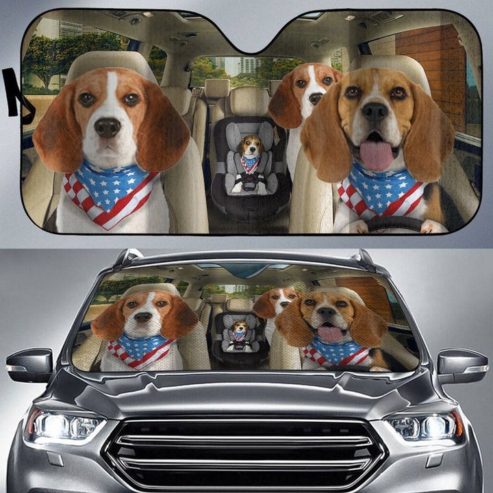 CHC2002 Beagle Car Sun shade