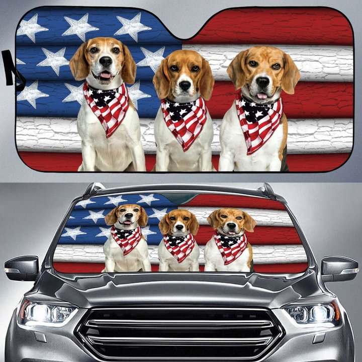 DIC5003-Beagle Car Sun shade