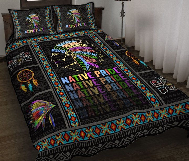 DIE08092020001-DIQ08092020001-Native American -Quilt Bed Set & Quilt Blanket 