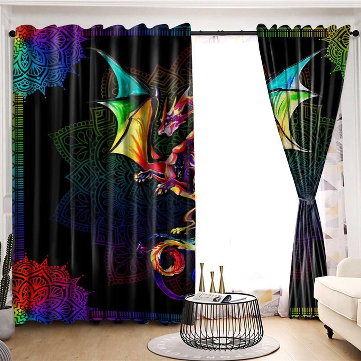 DIWA003-Dragon 1 WINDOW CURTAINS