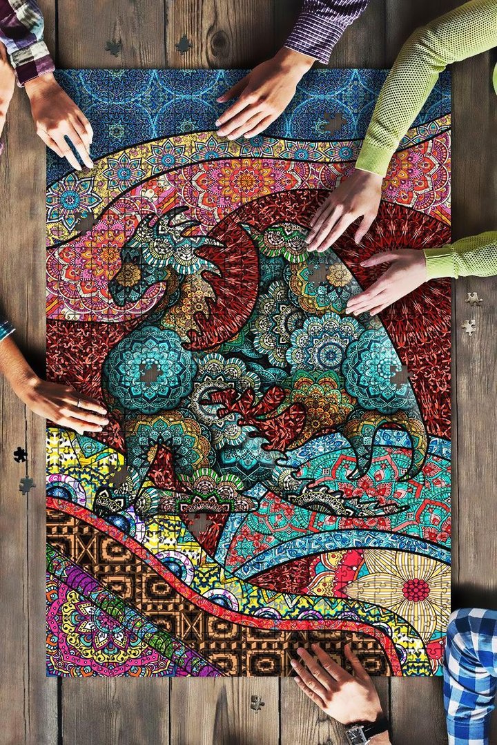 MHZBH0101 Boho Dragon PUZZLE