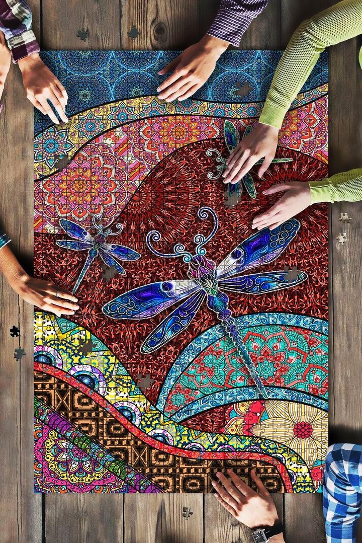 MHZBH0102 Boho Dragonfly PUZZLE