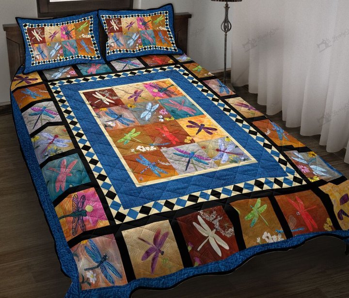 THE5068 Dragonfly Quilt Bed Set
