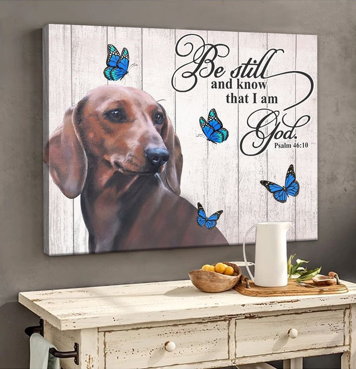 THD0112 Dachshund Matte Canvas