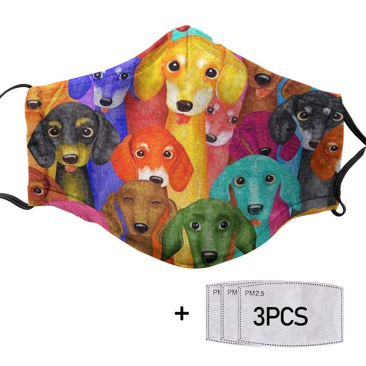 THM0230 Dachshund F.A.C.E M.A.S.K