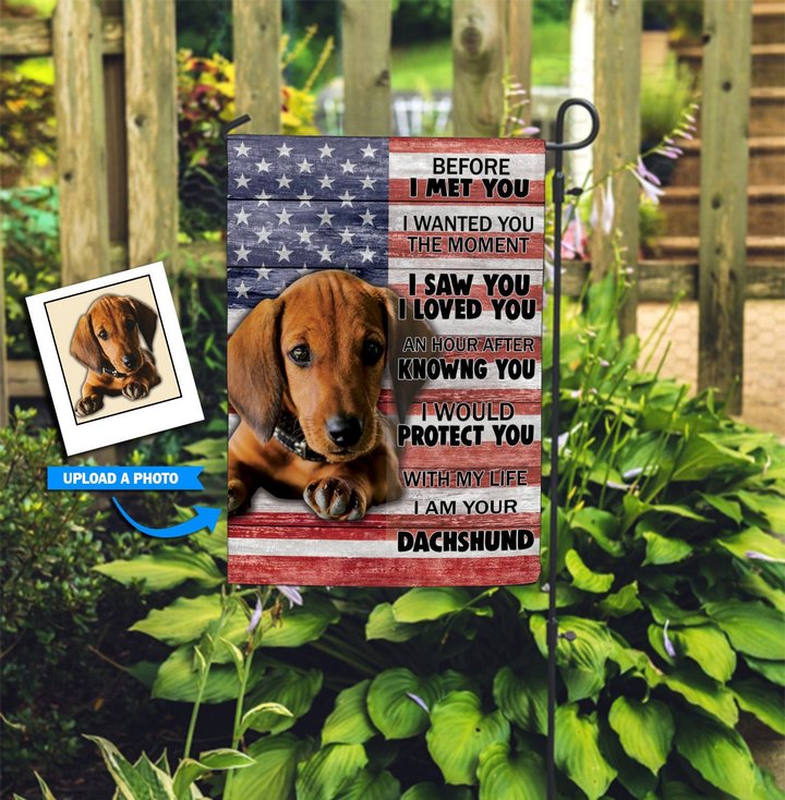 DIF10003-Dachshund Personalized flag