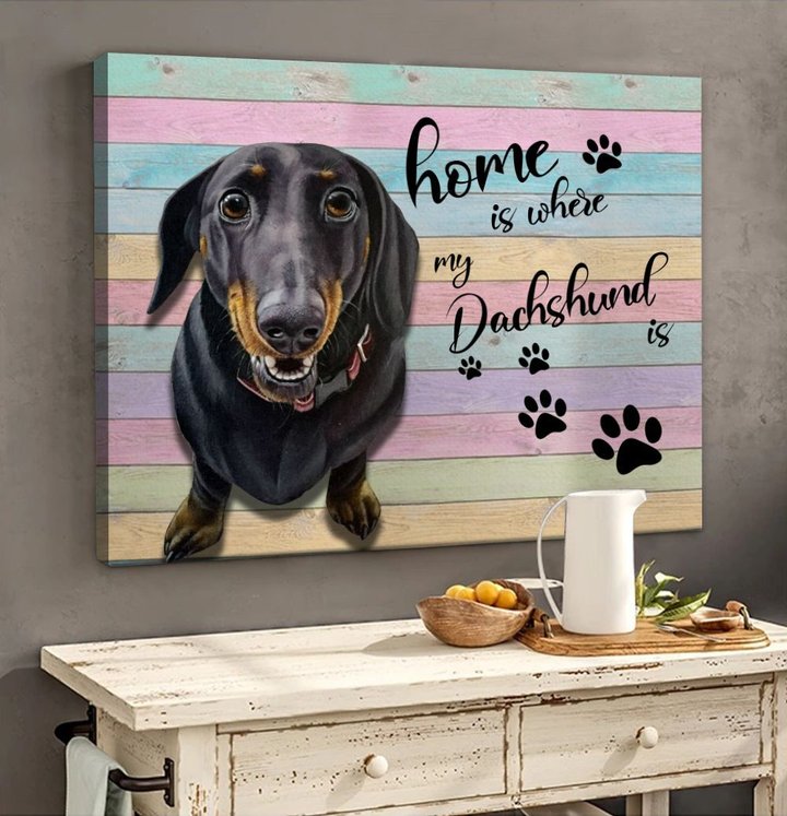 CHD0120 Dachshund Matte Canvas