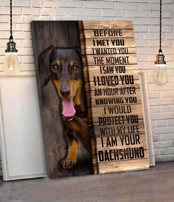 CHD0105 Dachshund Matte Canvas
