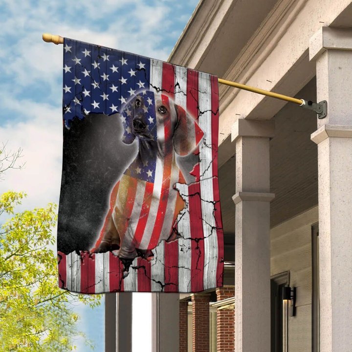THF0258 Dachshund Flag