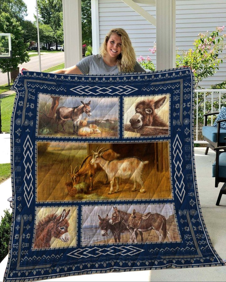 QUIANI16005 DONKEY Quilt Blanket