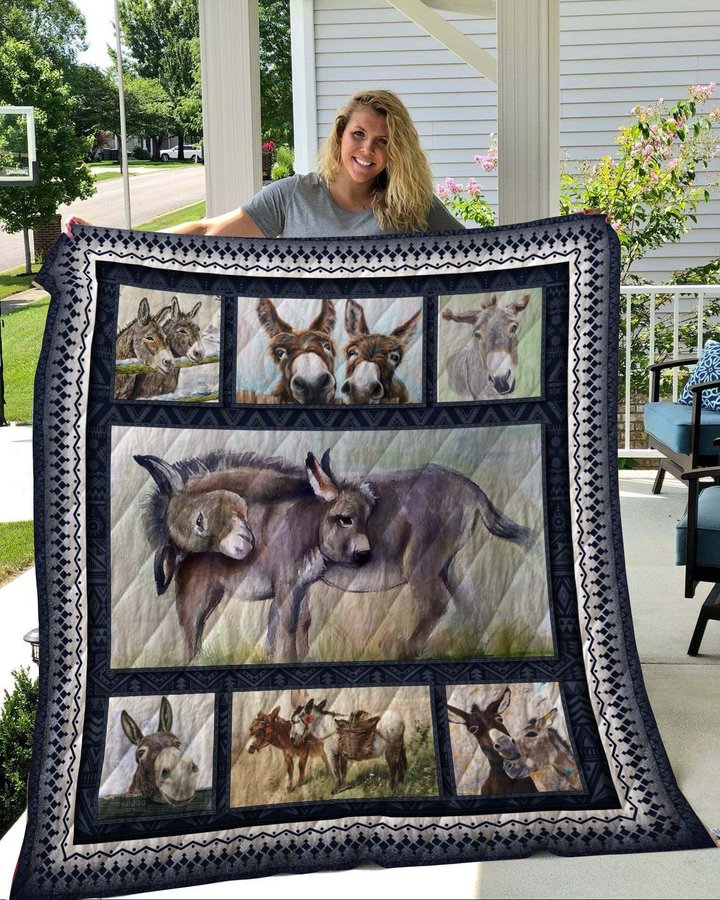 QUIANI16003 DONKEY Quilt Blanket