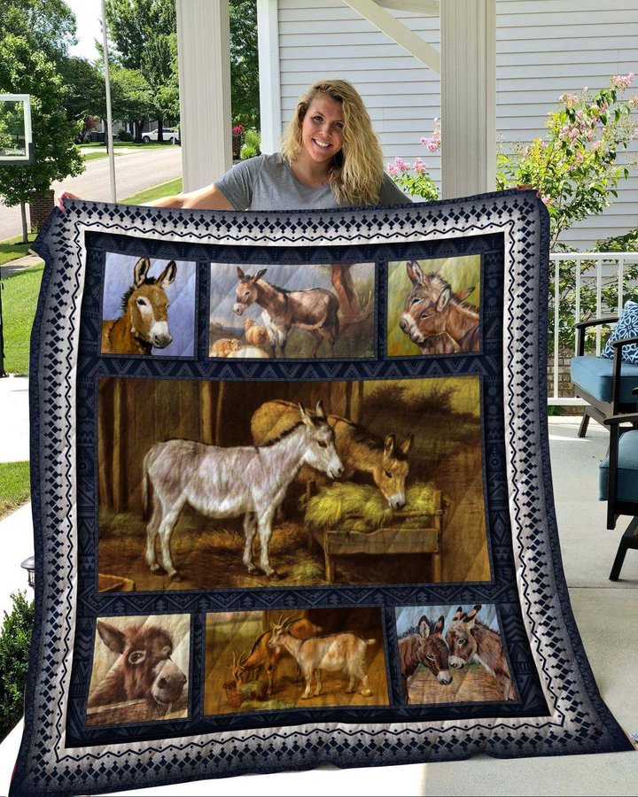 QUIANI16006 DONKEY Quilt Blanket