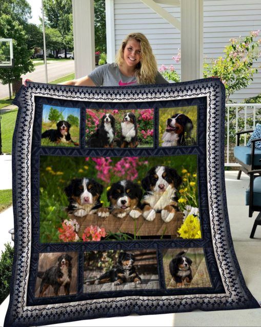 QUI16007 Bernese Mountain Dog Quilt Blanket
