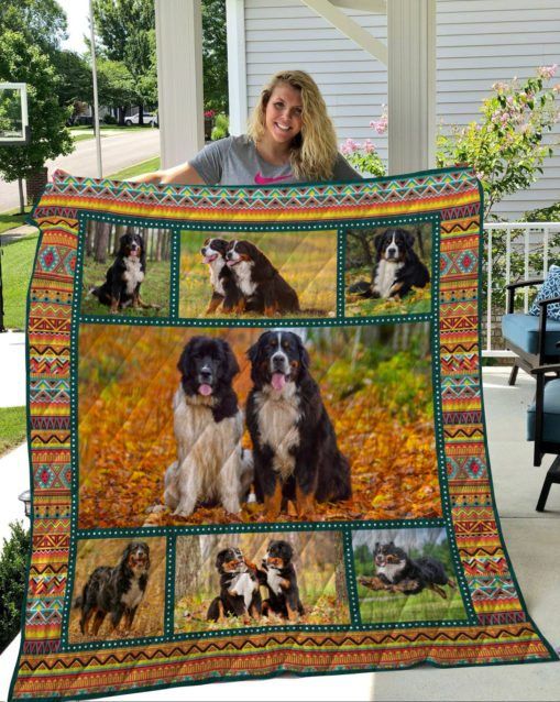 QUI16009 Bernese Mountain Dog Quilt Blanket