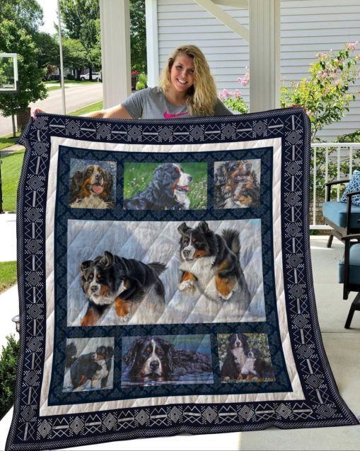 QUI16001 Bernese Mountain Dog Quilt Blanket