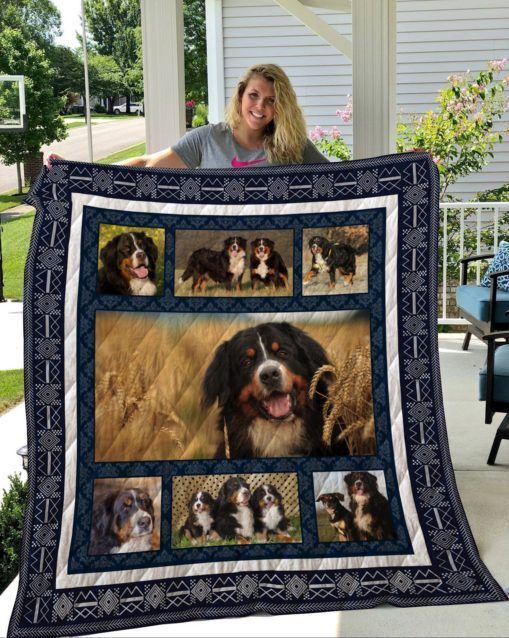 QUI16006 Bernese Mountain Dog Quilt Blanket