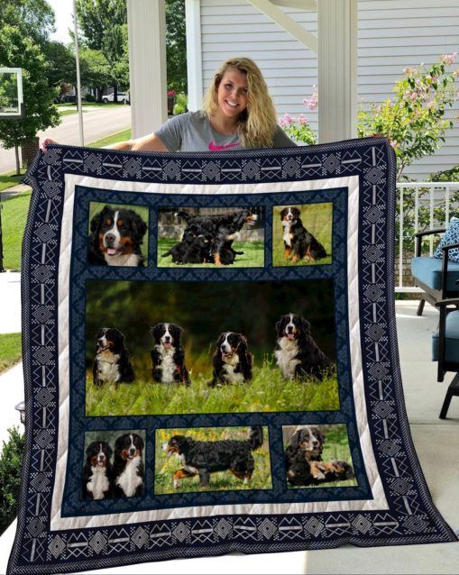 QUI16005 Bernese Mountain Dog Quilt Blanket