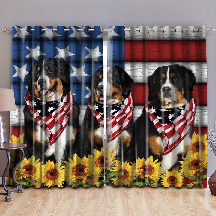 DIWD10002-Bernese Mountains WINDOW CURTAINS