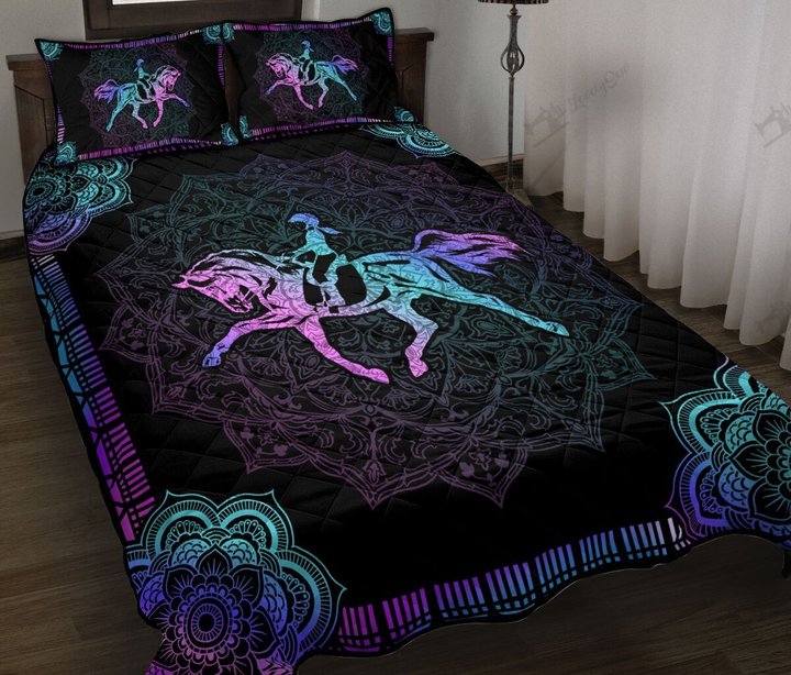 HORSEBACK RIDING Quilt Bed Set & Quilt Blanket THE5155 THQ0181